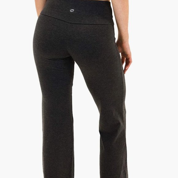 NWT Spalding Women's Activewear High Waisted Bootleg Yoga Pant heater gray SMALL - Picture 2 of 2
